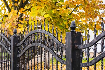 Fall Iron Fence Repair